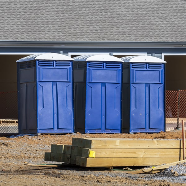 is there a specific order in which to place multiple portable restrooms in Crum WV